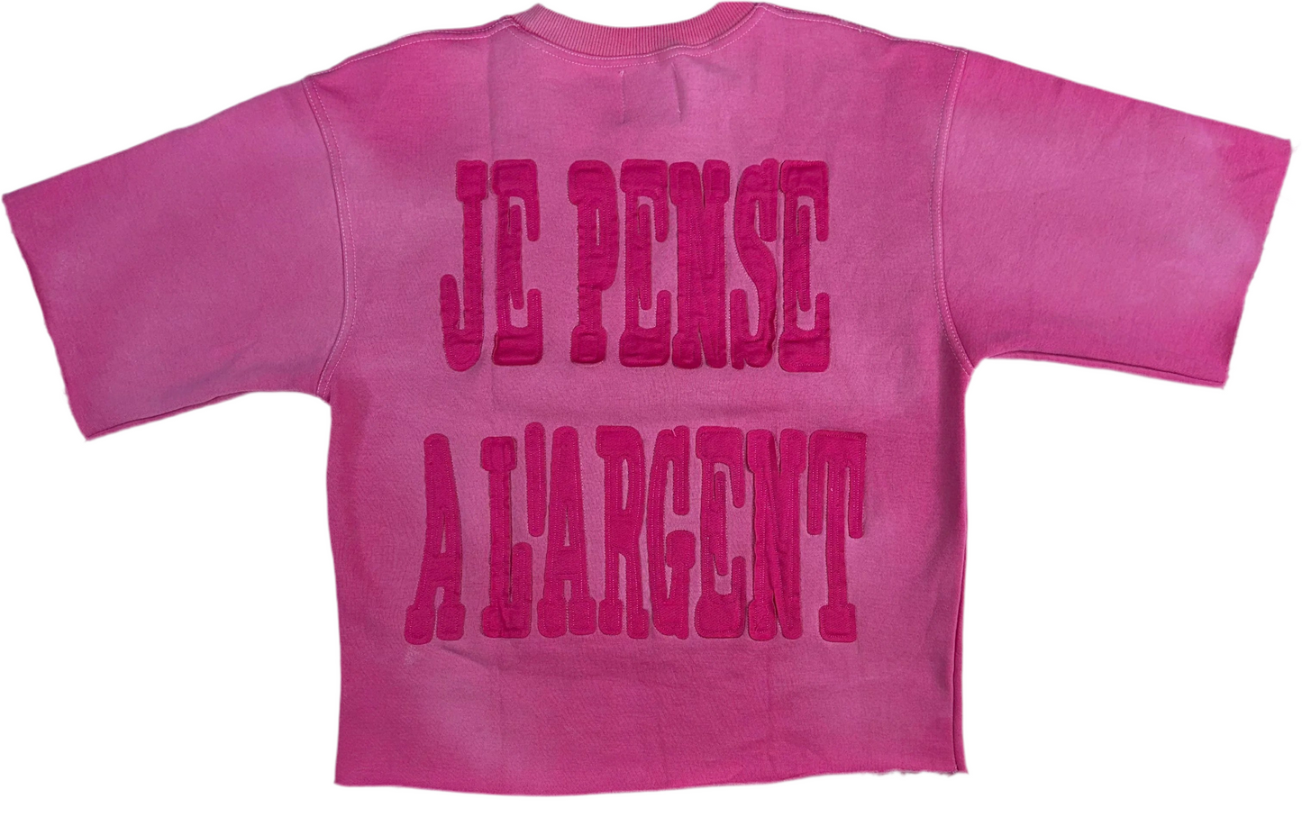 Je Pense A’Largent Rose Vif Sweatshirt