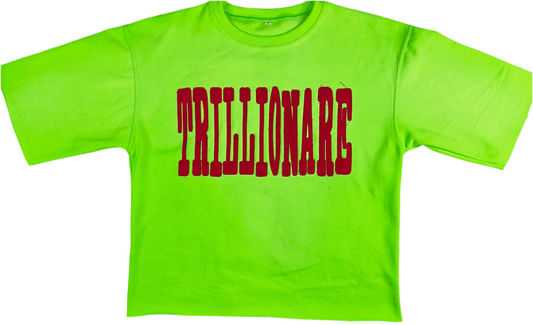 Je Pense A L’argent Vert Neon Sweatshirt