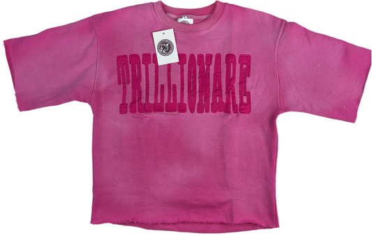 Je Pense A’Largent Rose Vif Sweatshirt